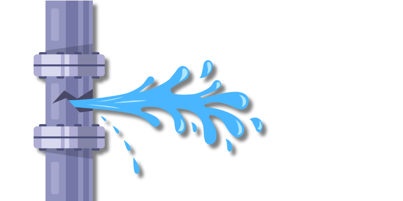 WATER LEAK GRAPHIC